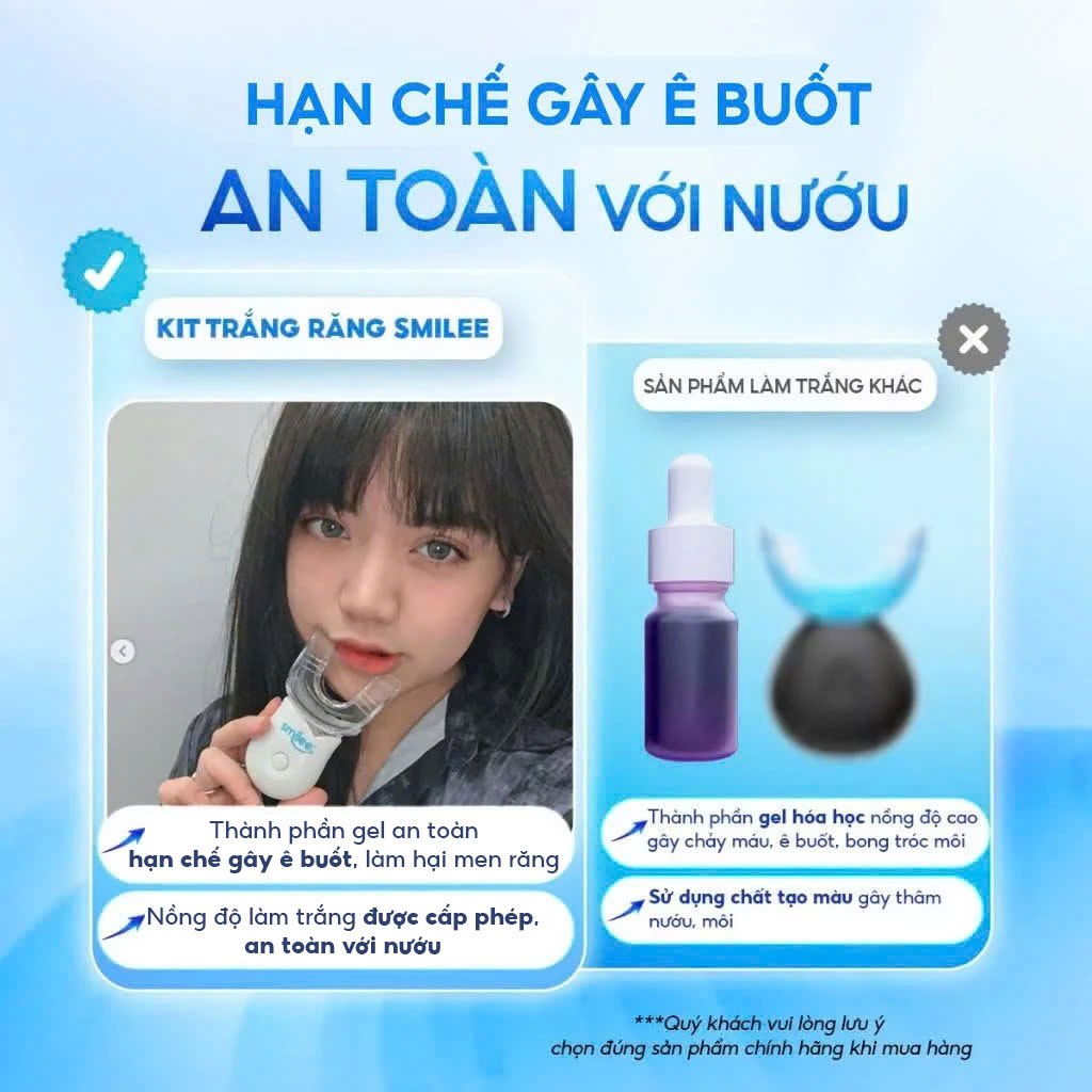 Ảnh - Bộ Kit trắng răng tại nhà Smilee Max - Trắng răng từ 2 đến 6 tông sau 7 ngày, tùy thuộc vào cơ địa 2