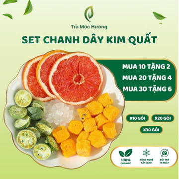 Trà Detox Triệu Lộ Tư Chanh Dây Kim Quất Dưỡng Trắng Sáng Da -Trà Mộc Hương