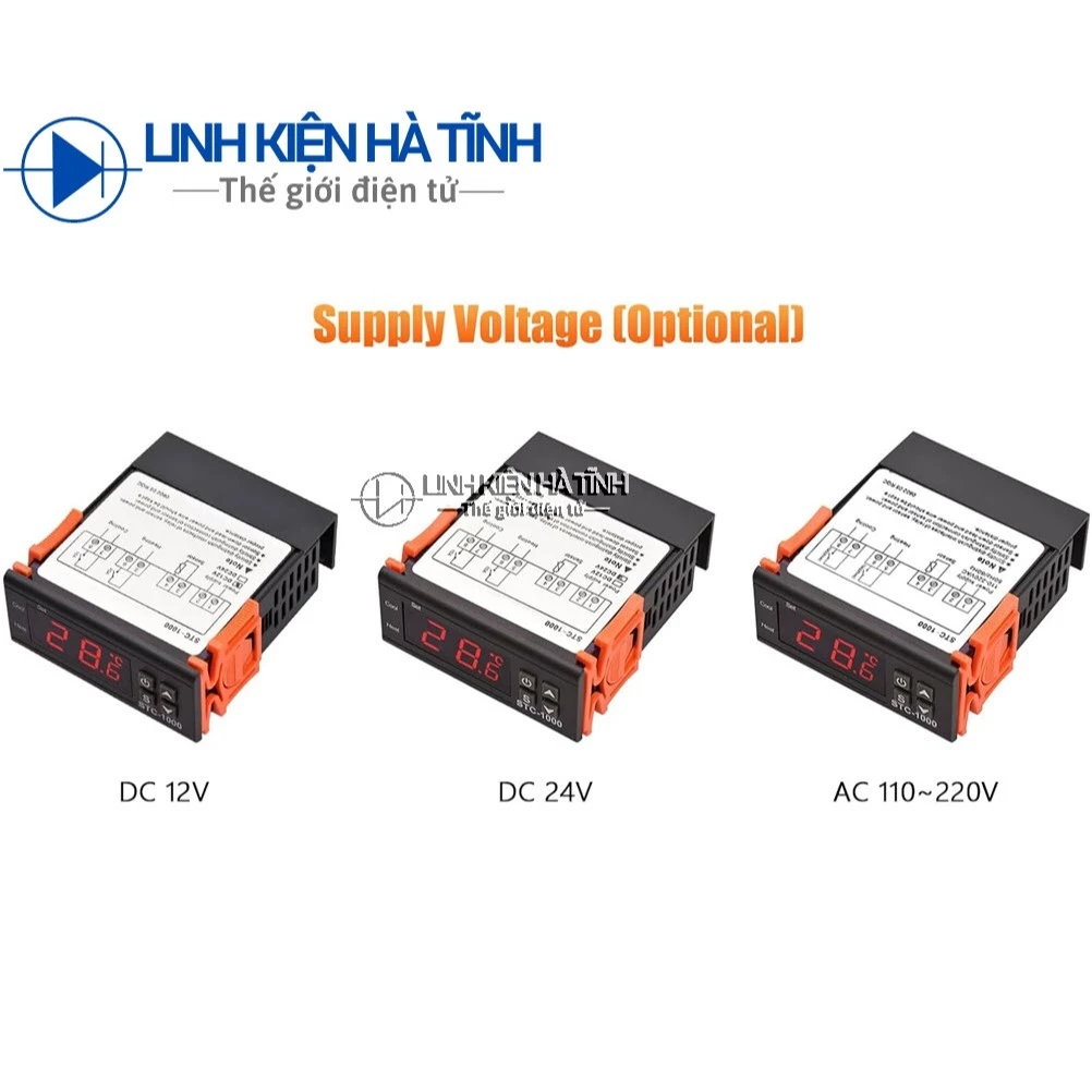 Bộ điều chỉnh nhiệt độ kỹ thuật số STC-1000 12V /24V /110-220V 10A có đầu dò nhiệt dùng cho máy ấp trứng cá cảnh điện tử-KA10