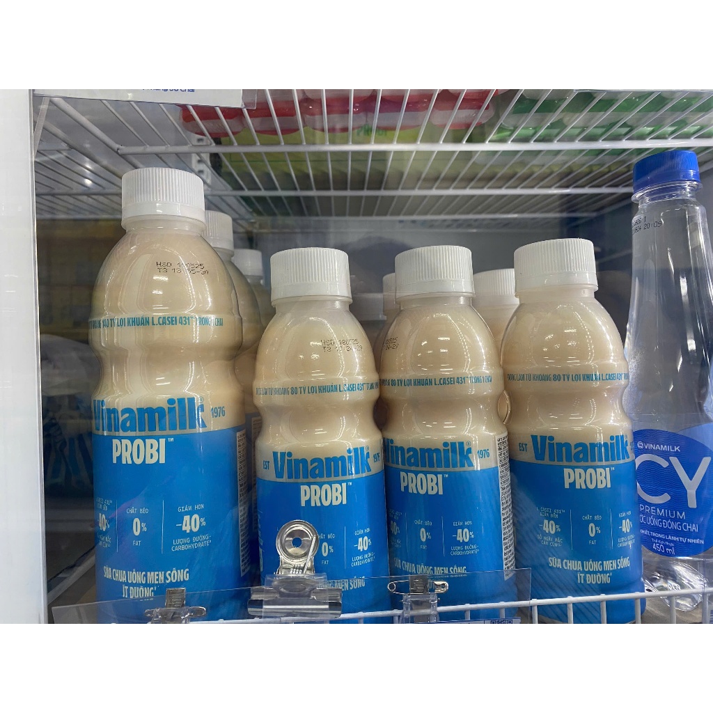 Sữa Chua Uống Men Sống Ít đường Vinamilk Probi 700ml/400ml | Shopee ...