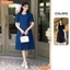 Đầm thiết kế BEMINE cổ tròn nhún ngực hai bên dáng chữ A phù hợp đi làm-MT10044