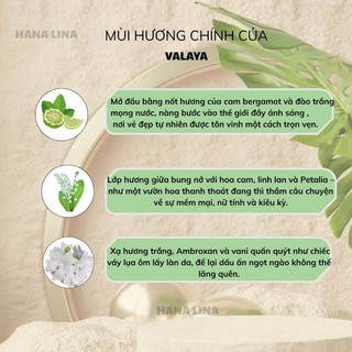 Nước Hoa Nữ Hana Lina Valaya – ( chai chiết 10ml)  Lưu Hương Trên 8 Giờ, Tỏa Hương Ngọt Ngào Sang Trọng