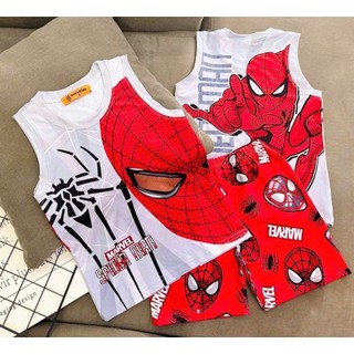 combo 3 bộ ba lỗ thun thái in nhiệt 5d cho bé trai