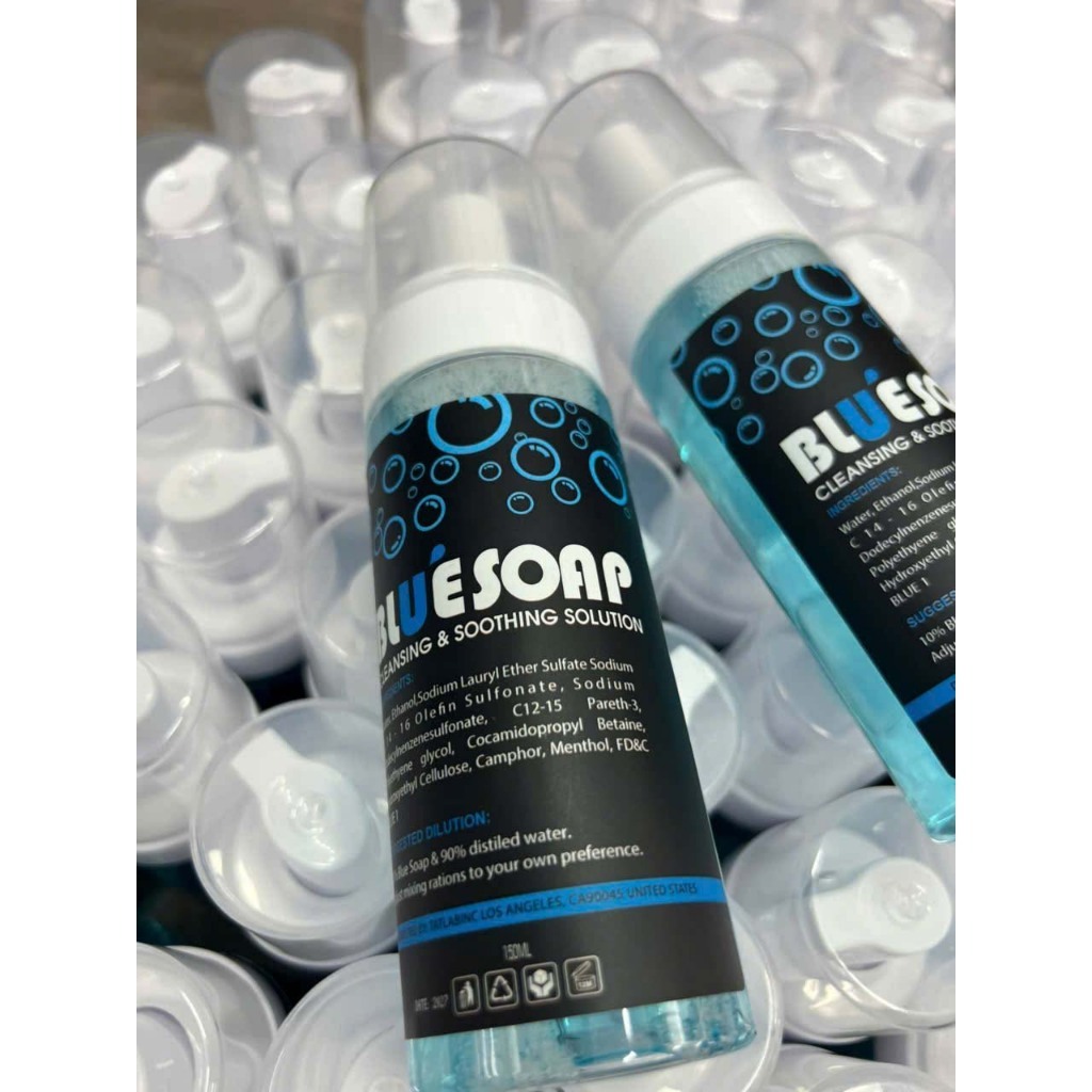 Blusoap 150ml pha sẵn tiện lợi dùng vệ sinh lau mực xăm