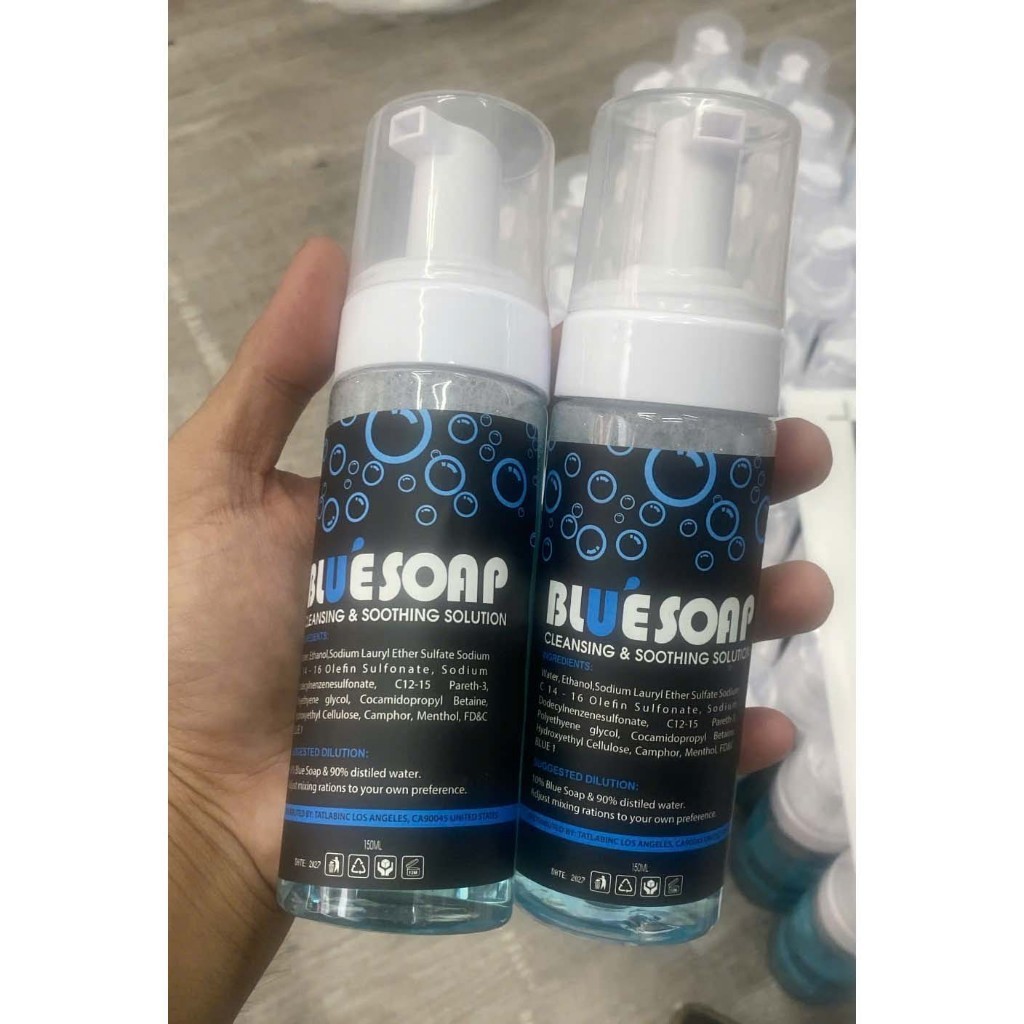Blusoap 150ml pha sẵn tiện lợi dùng vệ sinh lau mực xăm