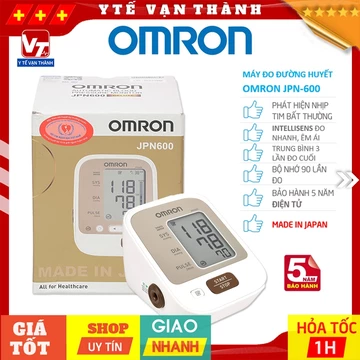 ✅ [MADE IN JAPAN] Máy Đo Huyết Áp Bắp Tay Omron JPN600 (JPN-600) | BẢO HÀNH 5 NĂM -VT0004