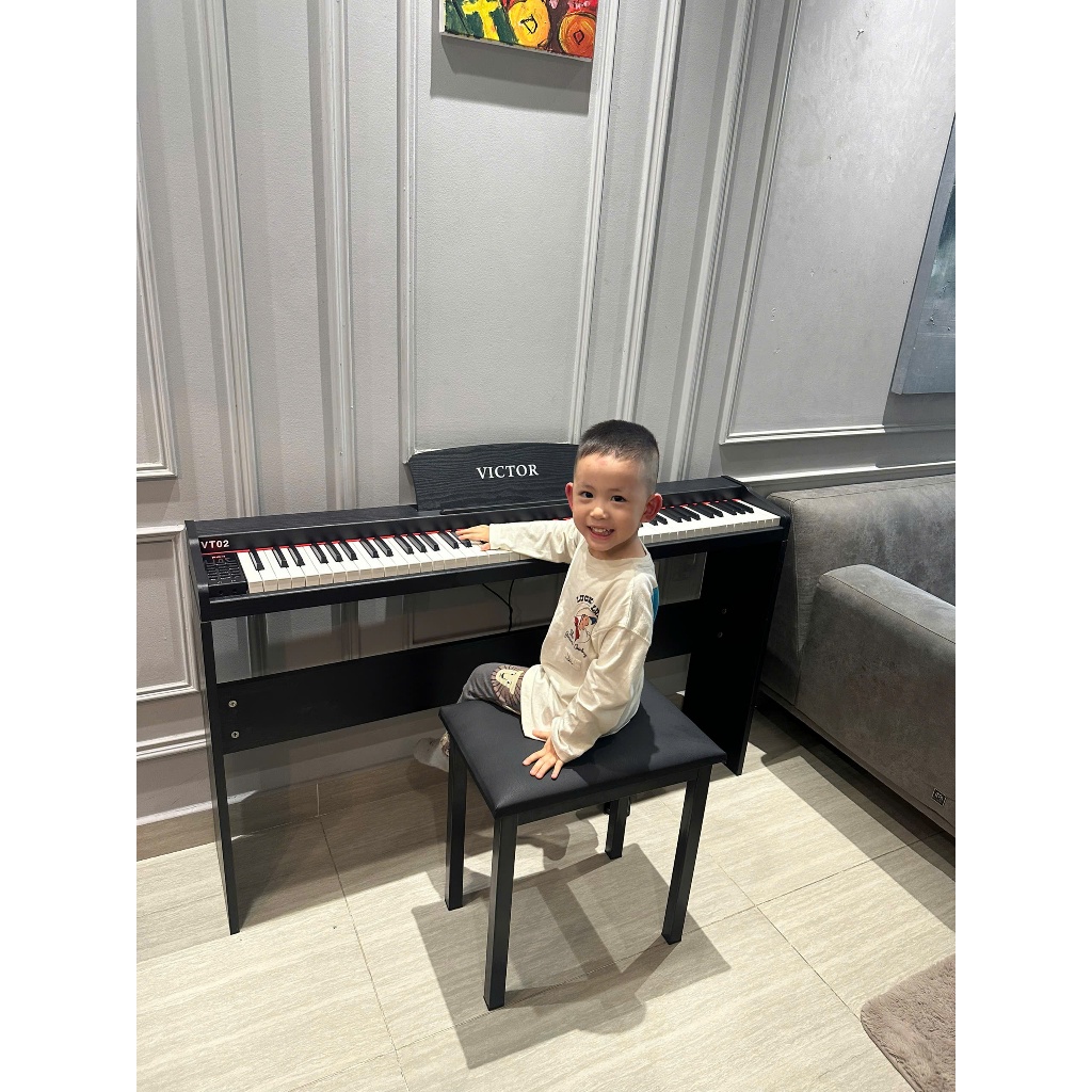 Đàn Piano Điện Victor VT02 Màu Đen tặng kèm pedal