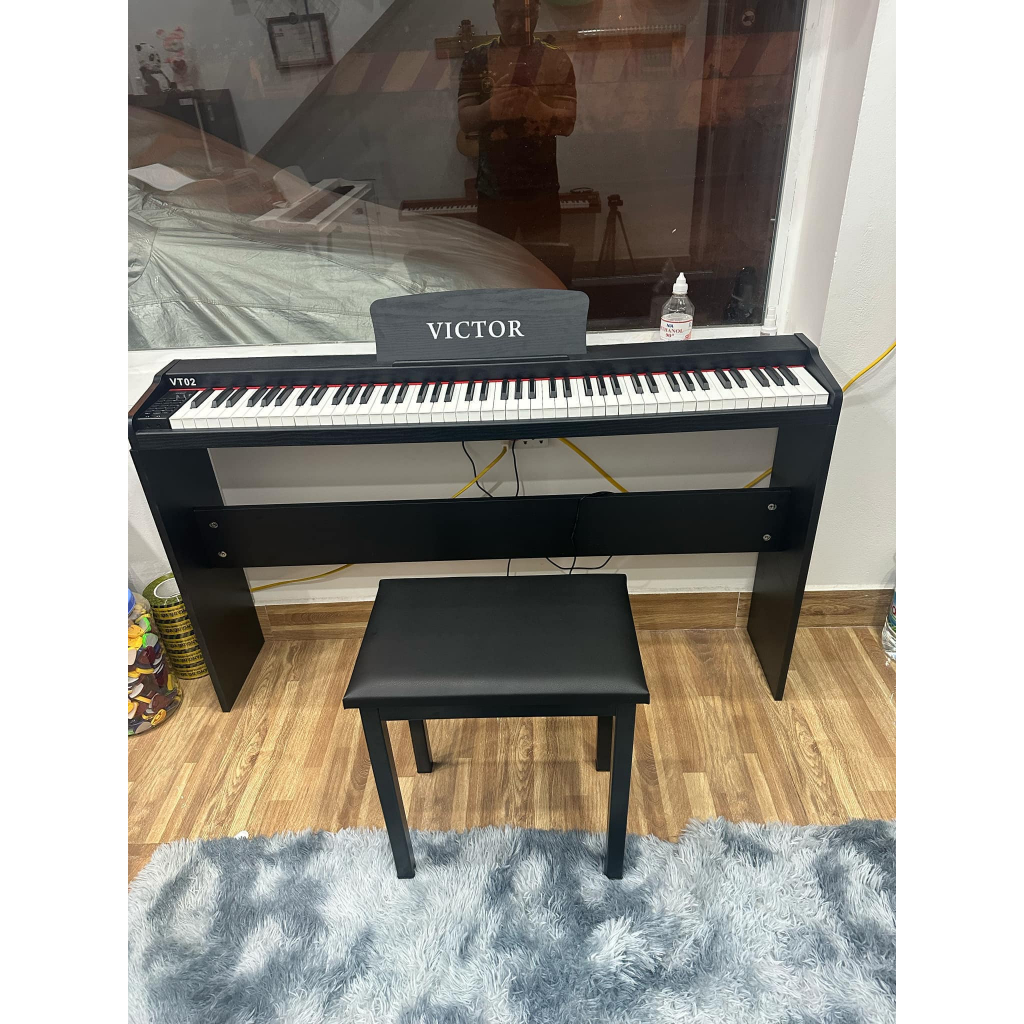 Đàn Piano Điện Victor VT02 Màu Đen tặng kèm pedal