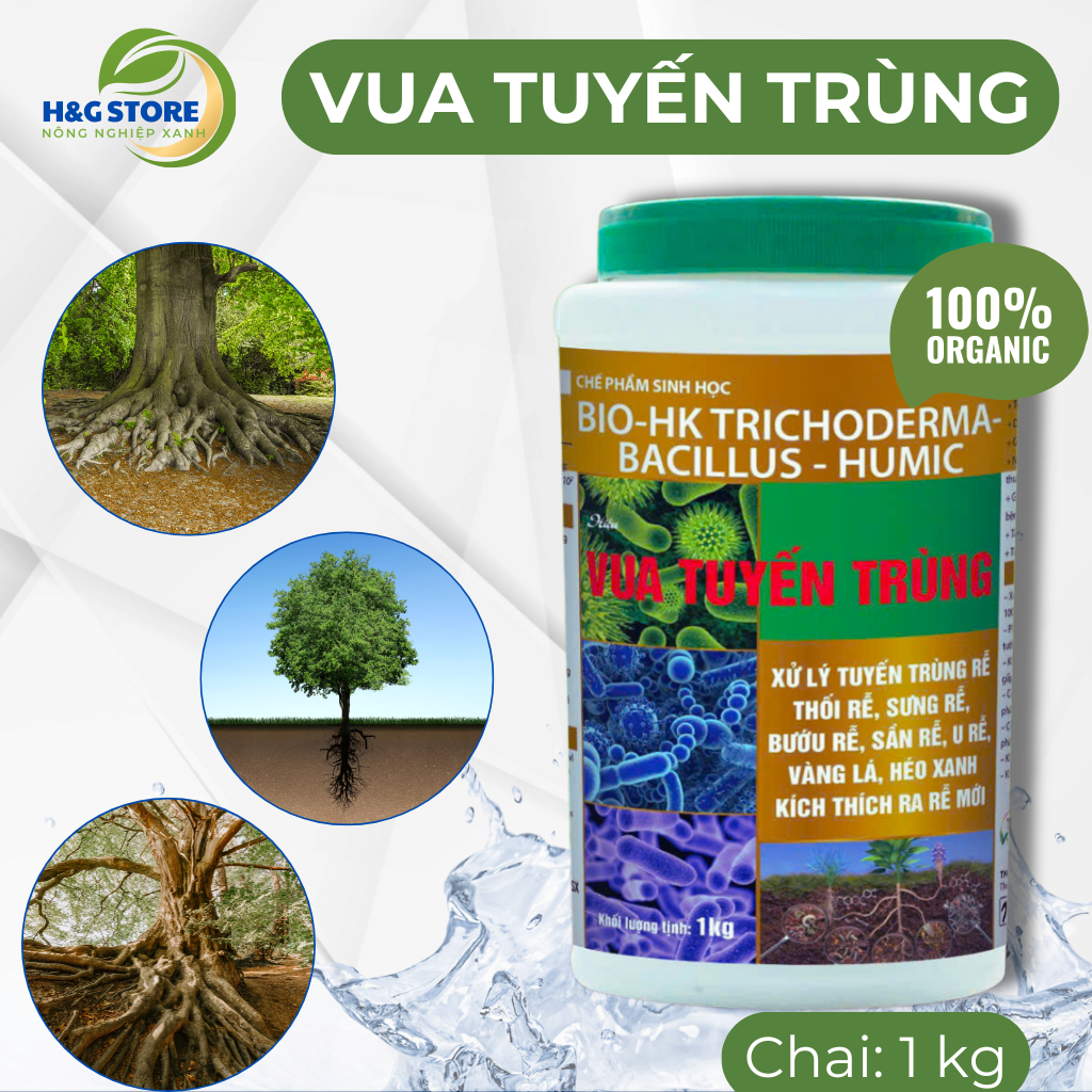 VUA TUYẾN TRÙNG, Hủ 1Kg.- XỬ LÝ TUYẾN TRÙNG RỄ, THỐI RỄ, SƯNG RỄ, KÍCH ...