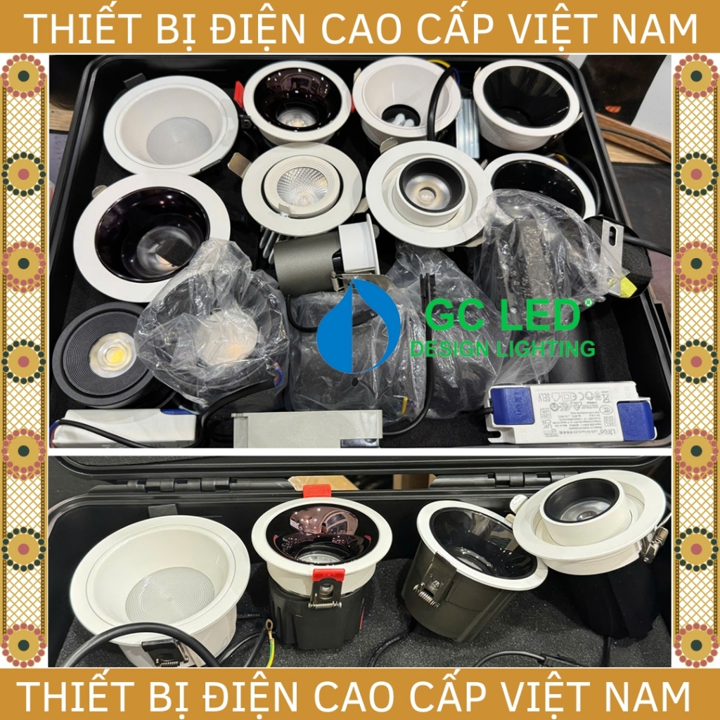 [GC] Đèn led âm trần Spotlight GC LED, chống chói lóa, chip COB ...