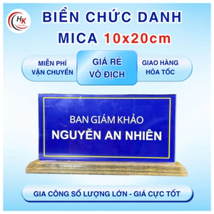 Biển Chức Danh Mica Để Bàn 10x20cm - Bảng tên Mica