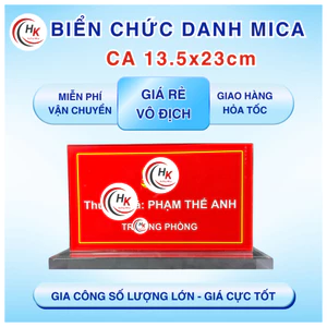Biển Chức Danh Mica Để Bàn 23x13,5cm