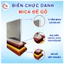 Biển Chức Danh Mica đế gỗ, kệ chức danh gỗ mica, bảng tên gỗ