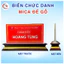 Biển Chức Danh Mica đế gỗ, kệ chức danh gỗ mica, bảng tên gỗ