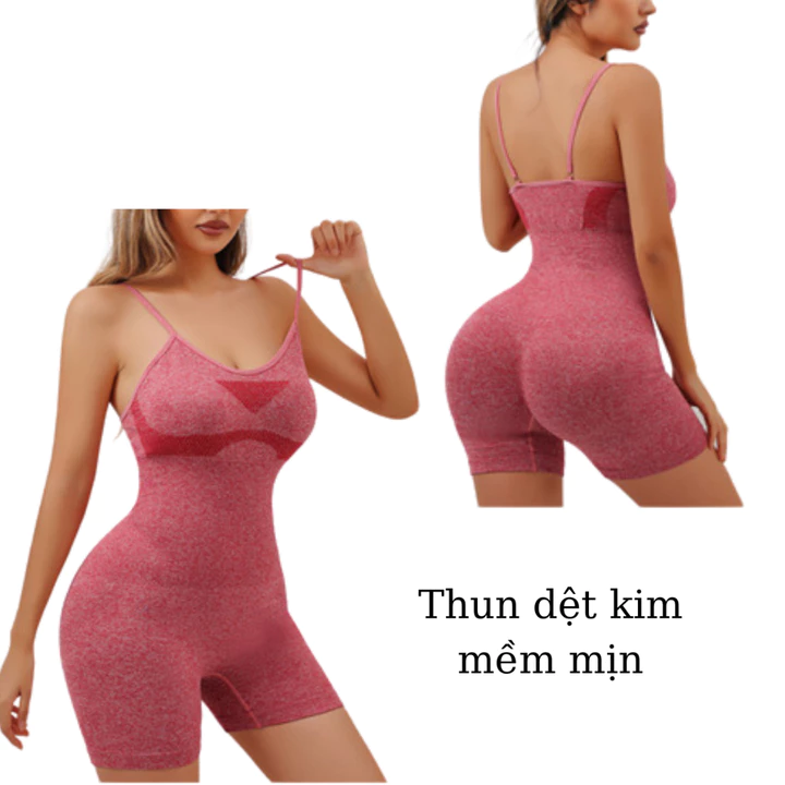 Jumpsuit Set Đồ Tập Gym Nữ FITCAN Set Đồ Tập Yoga Có Đệm Mút Chun Mông Chất Thun Mềm Mịn J03