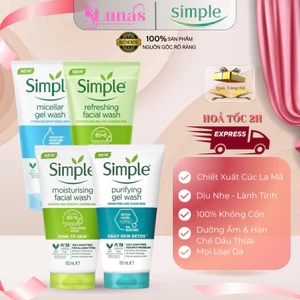 Sữa Rửa Mặt Simple Gel Kind To Skin Refreshing Facial Wash Gel 150ml - Anh Quốc