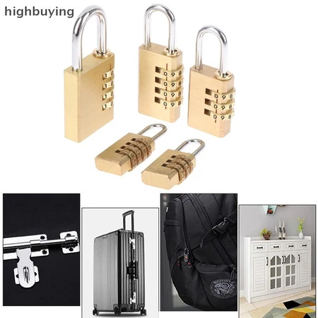 Ổ khóa số CJSJ chất liệu đồng, khóa mã số, khóa vali, khóa tủ đồ an toàn bảo mật