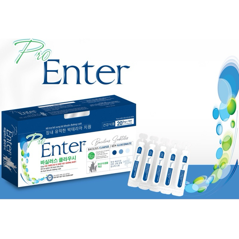 [✅Chính hãng]Men ống đại tràng Pro Enter bổ sung lợi khuẩn giảm tình trạng rối loạn tiêu hóa đầy bụng