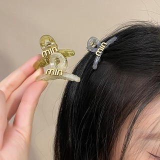 Set 2 kẹp tóc chéo đính charm chữ gọn gàng đáng yêu giúp tóc phồng K326 P2
