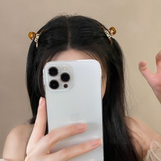 Set 2 kẹp tóc chéo đính charm chữ gọn gàng đáng yêu giúp tóc phồng K326 P2