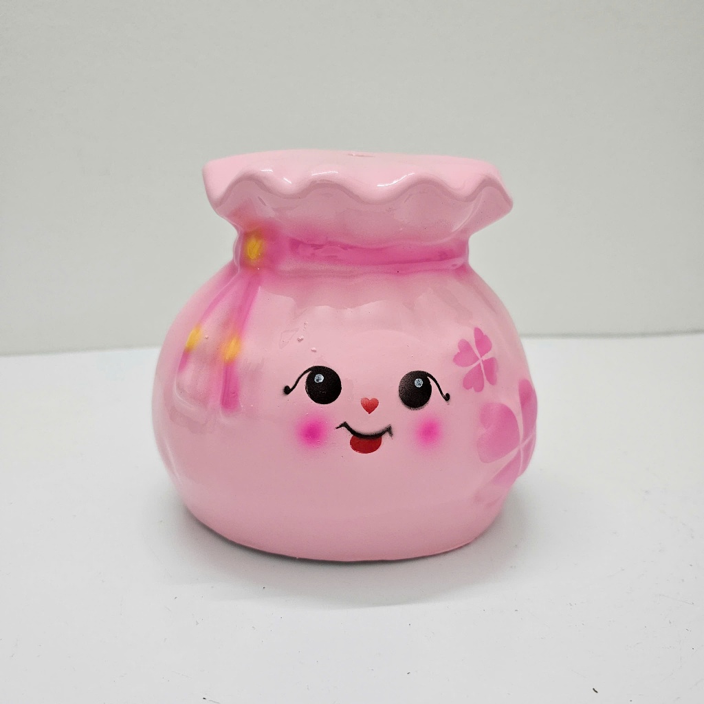 Heo Đất Lợn Đất Túi Tiền lỗ tròn(size to) cute Ống heo tiết kiệm tiền,trang trí,quà tặng CHANILINE
