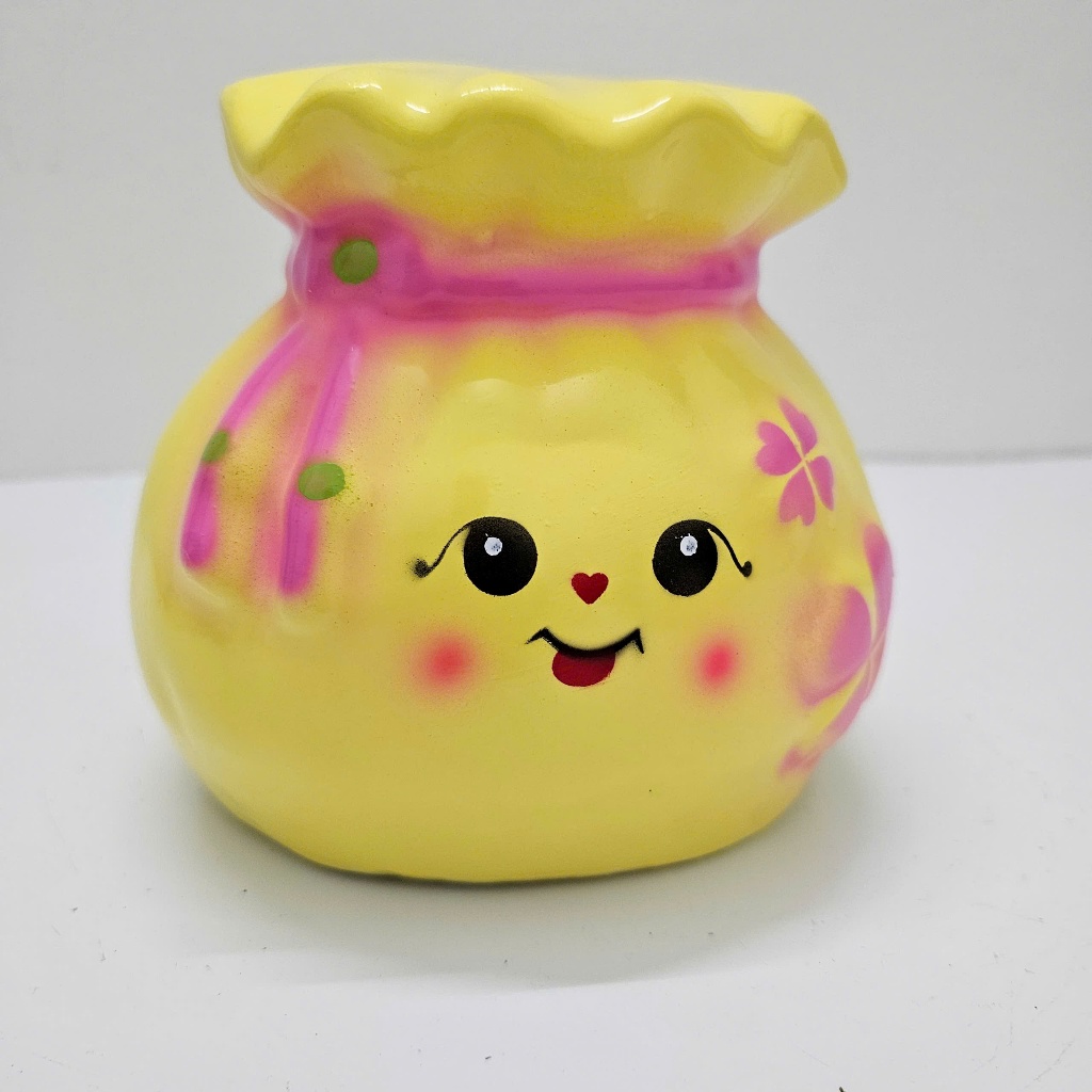 Heo Đất Lợn Đất Túi Tiền lỗ tròn(size to) cute Ống heo tiết kiệm tiền,trang trí,quà tặng CHANILINE