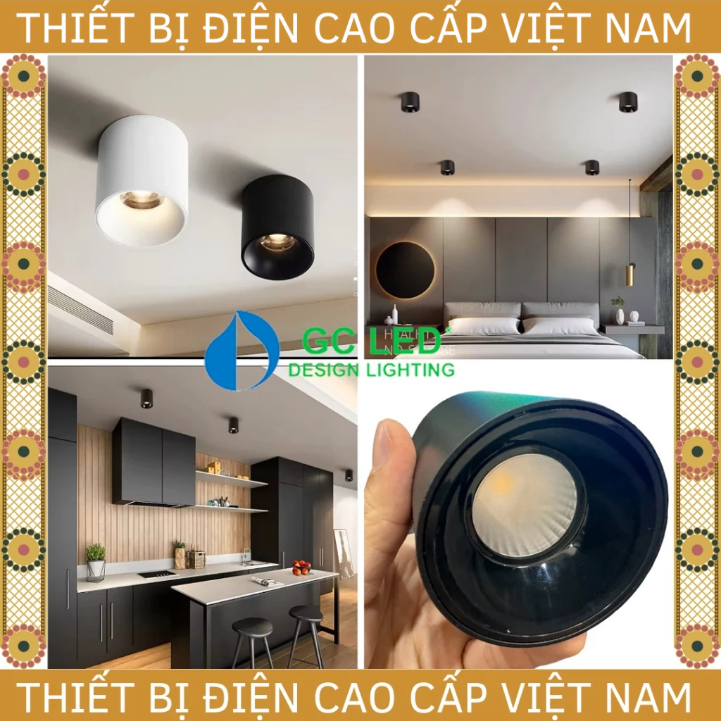 [GC] Đèn bơ ốp trần Spotlight chiếu rọi 12W GC LED, JUPITER mã GC-B01 ...