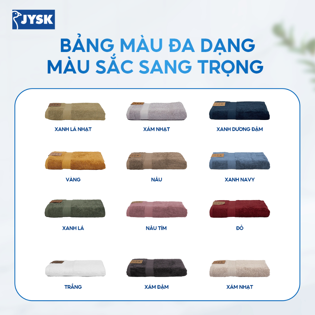Ảnh Khăn mặt cotton | JYSK Karlstad | 28x30cm nhiều màu 3