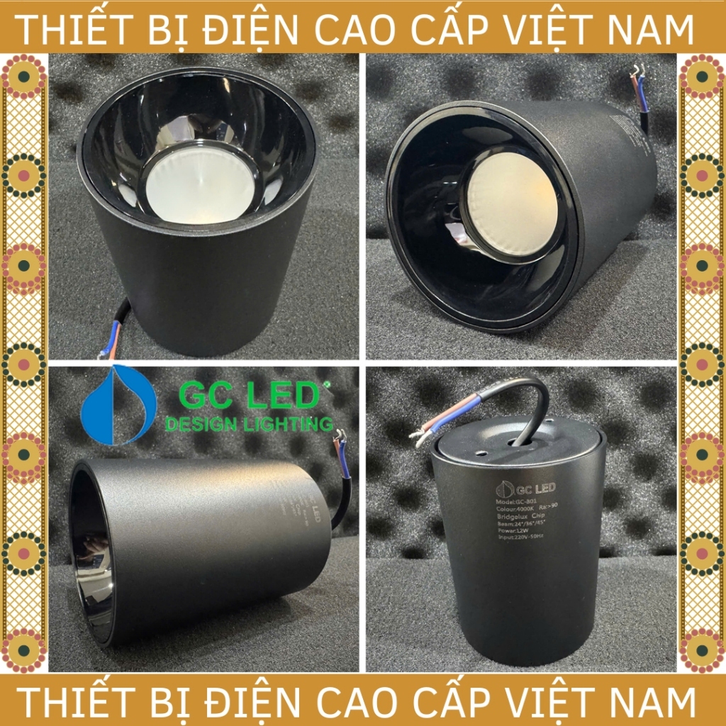 [GC] Đèn bơ ốp trần Spotlight chiếu rọi, 12W GC LED JUPITER mã GC-B01 ...