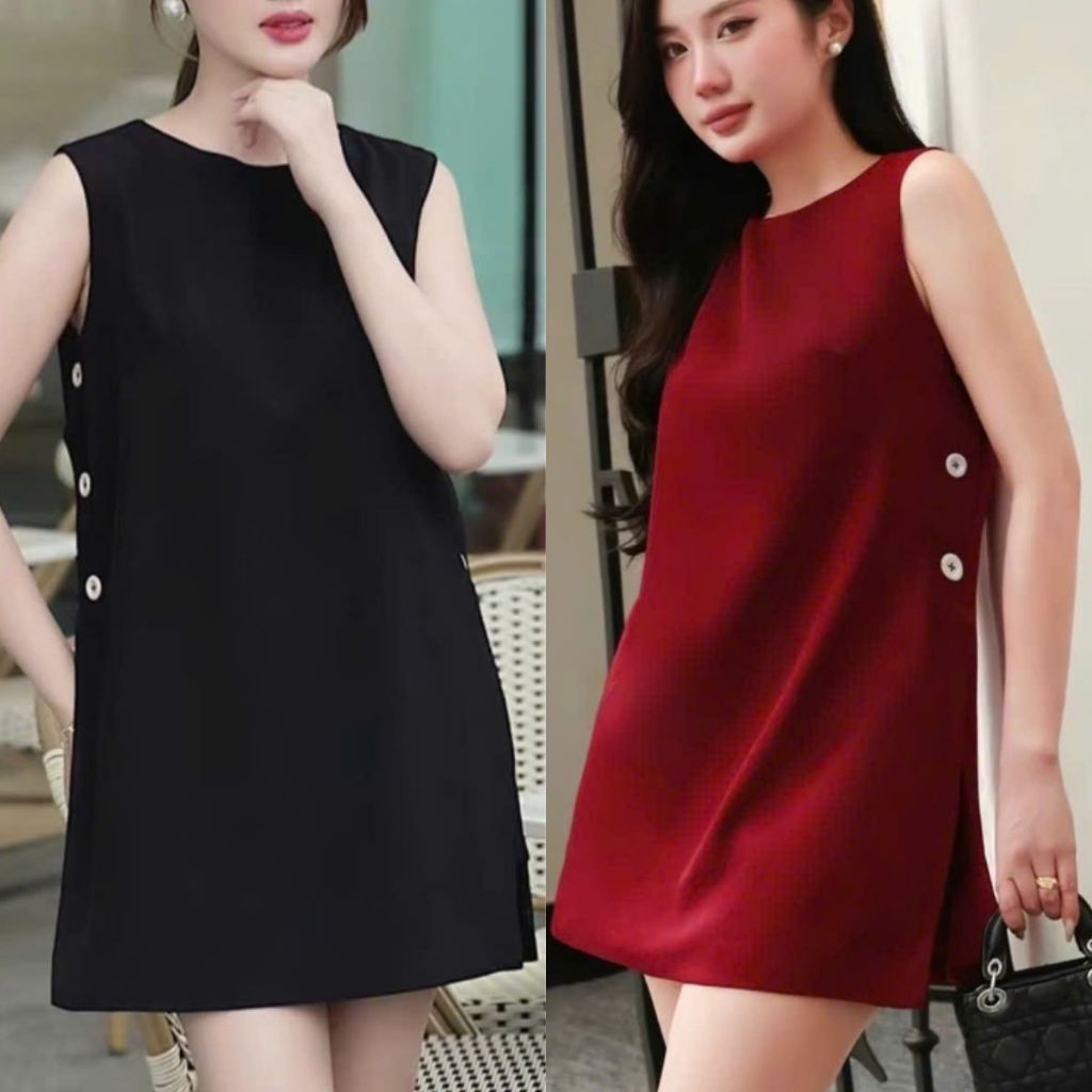 Set Đồ Nữ Bigsize ESHOP Sang Đẹp - Áo Kiểu Form Dài Giấu Quần Xẻ Lai, Quần Short Lưng Sau Thun A408