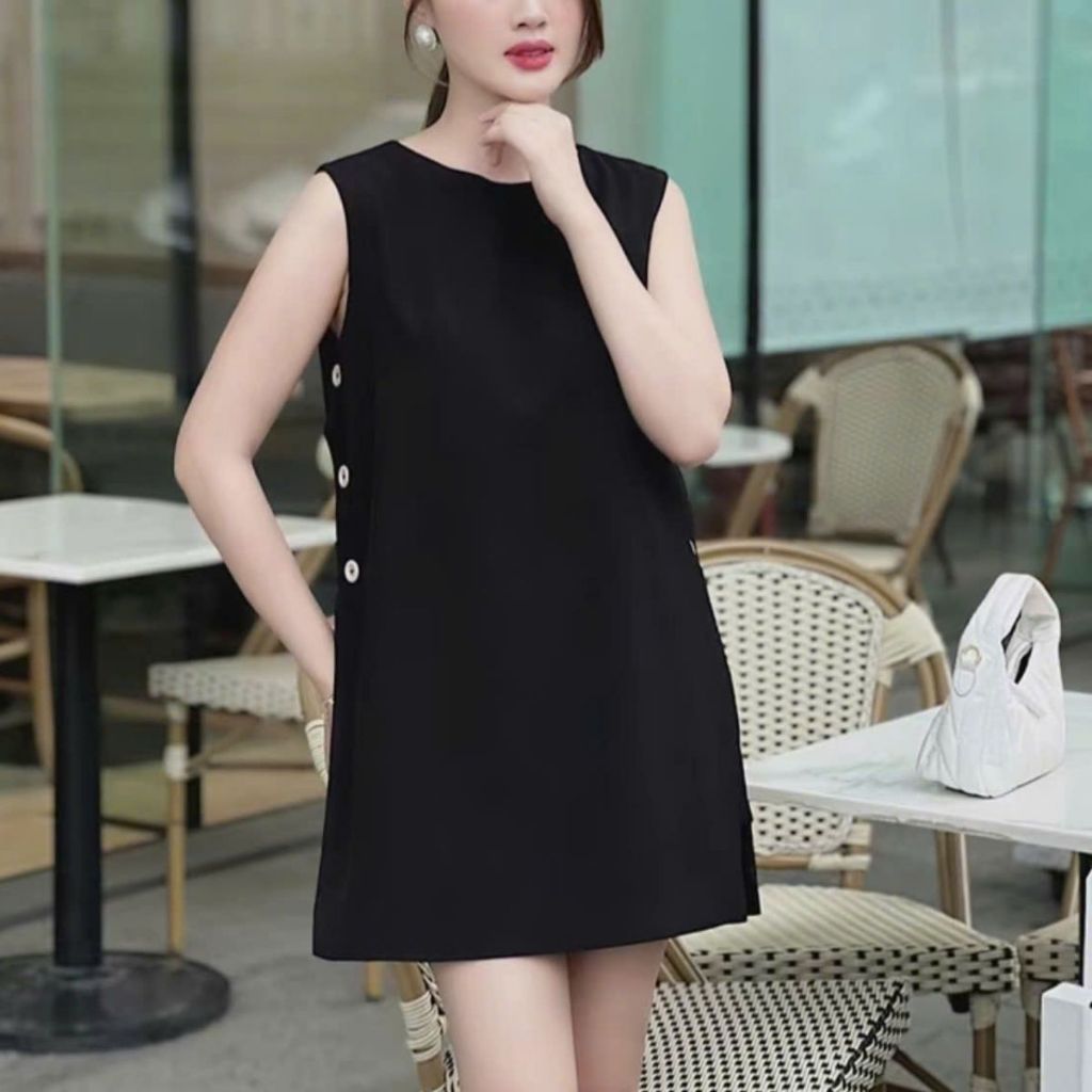 Set Đồ Nữ Bigsize ESHOP Sang Đẹp - Áo Kiểu Form Dài Giấu Quần Xẻ Lai, Quần Short Lưng Sau Thun A408
