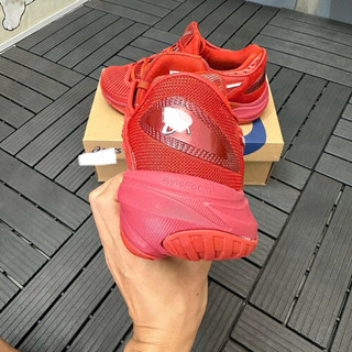 Giày thể thao bigsize nam nữ mùa hè cổ thấp chơi tenis pickleball màu đỏ siêu êm nhẹ , sneaker thời trang cao cấp nữ