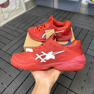 Giày thể thao bigsize nam nữ mùa hè cổ thấp chơi tenis pickleball màu đỏ siêu êm nhẹ , sneaker thời trang cao cấp nữ
