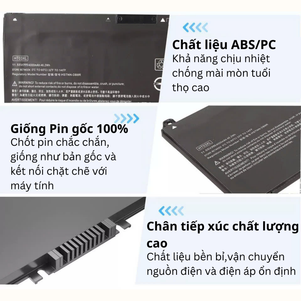 Pin Laptop HP Pavilion 14-CE 15s-du 14-CF 14S-CF 14S-CR 15-CS 15-CW 15-DA CK 14-cm 14-MA 14-CS HT03XL