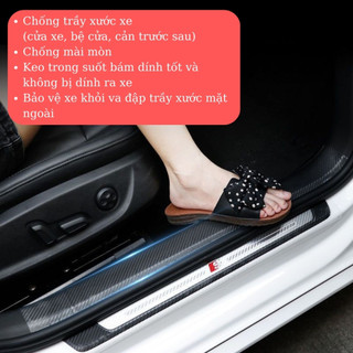 Dải Carbon 3D silicon chống va chạm, chống trầy xước cho ô tô(cửa xe, bệ cửa, cản trước sau)