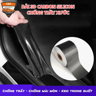 Dải Carbon 3D silicon chống va chạm, chống trầy xước cho ô tô(cửa xe, bệ cửa, cản trước sau)