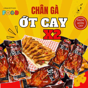 Bịch chân gà đôi ớt cay 80g-98g/1 bịch 2 chân