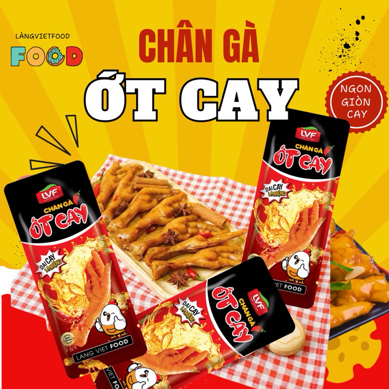 [C0mb0 30] chân gà ớt cay loại 32g