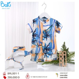 Bộ cài giữa cho bé trai + mũ