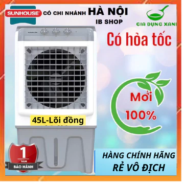 Quạt hơi nước 45L 80L lõi đồng chạy êm, Máy làm mát không khí quạt hơi nước 80L tiết kiệm điện
