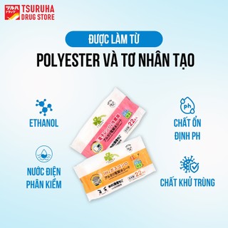 Khăn Ướt Lau Bếp Từ Bếp Gas, Tủ Lạnh Lò Vi Sóng Loại Bỏ 99,9% Vi Khuẩn KURASHI RHYTHM 22 Miếng