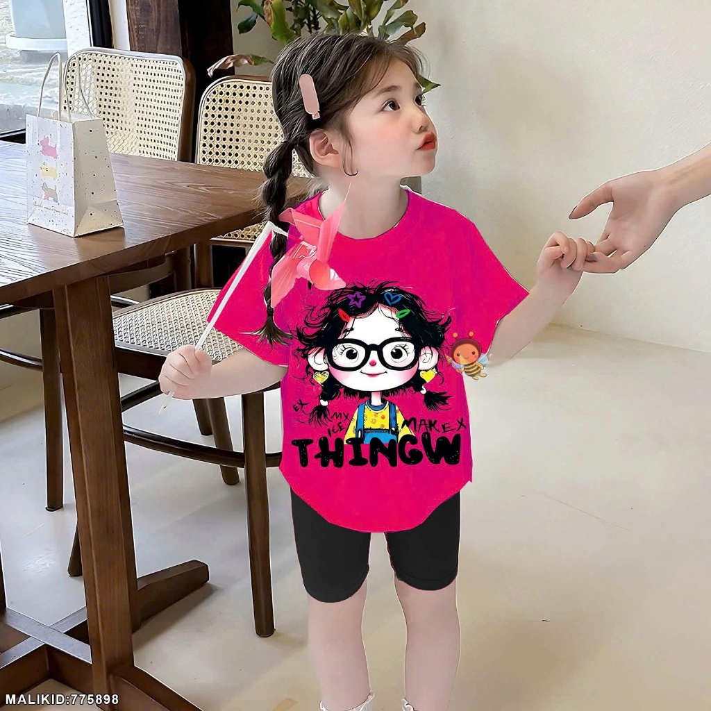Áo Phông  In Hình Bé Gái Siêu Cute - Áo Thun Bé Gái In Hình Cực Đẹp