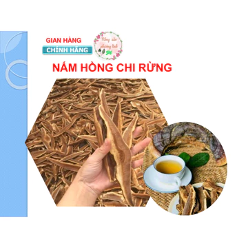 Nấm hồng chi (nấm linh chi đỏ)- Hàng thái lát sẵn 500gr
