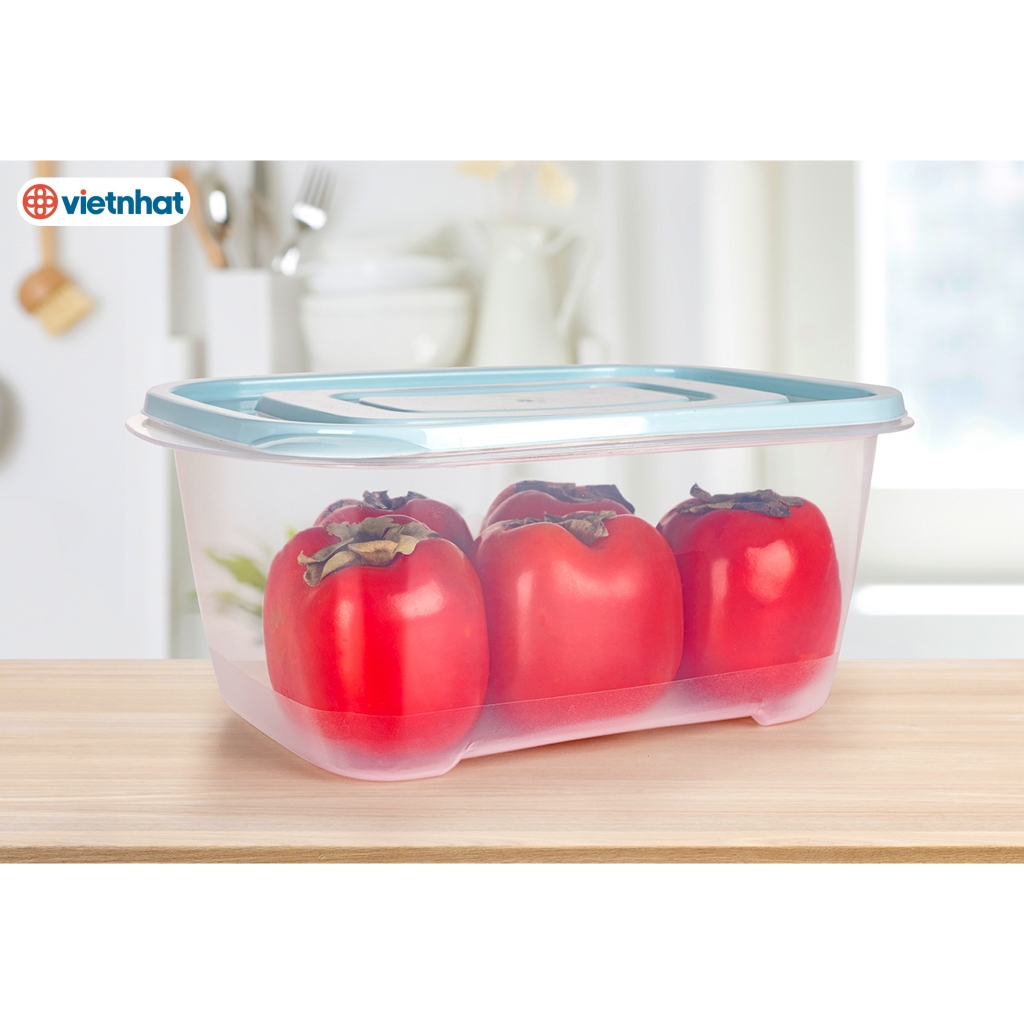 Bộ 3 Hộp Đựng Thực Phẩm Bảo Quản Tươi, Hộp Lạnh trong suốt có nắp kín Chính Hãng VIỆT NHẬT (Mã 6556)