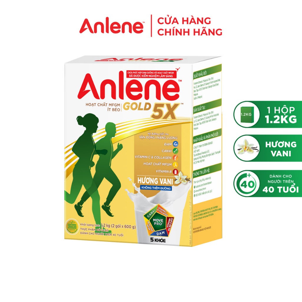 Ảnh Sữa Bột Anlene Gold Hương Vani 1.2kg 2