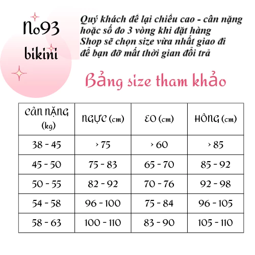 Bikini đi biển đồ bơi nữ bikini Áo tắm đi biển đẹp đồ bơi nữ Hàn Quốc set bikini màu đen dáng váy No93 dễ thương