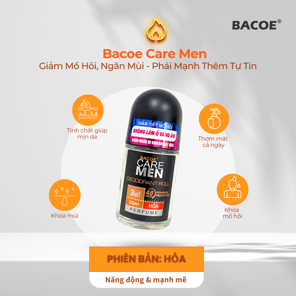 LĂN KHỬ MÙI NAM BACOE MEN HƯƠNG THƠM NGŨ HÀNH KIM MỘC THỦY HỎA THỔ UNISEX