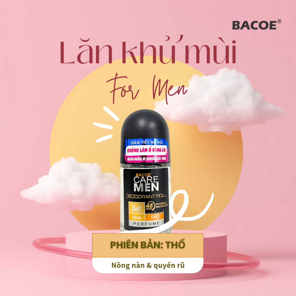 LĂN KHỬ MÙI NAM BACOE MEN HƯƠNG THƠM NGŨ HÀNH KIM MỘC THỦY HỎA THỔ UNISEX