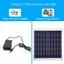 Quạt năng lượng mặt trời Solar Fan CS-118F, quạt sạc tích điện dạng nằm chân quỳ hiển thị PIN, động cơ bền bỉ 12 mức gió