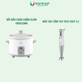 Máy xay cầm tay FatzBaby 4.1- 400W - FB5373TL /Nồi nấu chậm Slow 1 (1,5 L) - Fatzbaby - FB9015MH